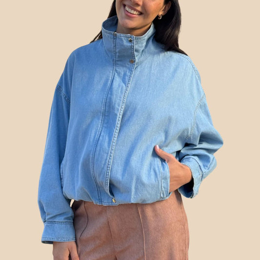 Campera Karina Celeste
