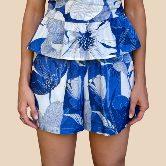 Short Jazmín Brisa Indigo