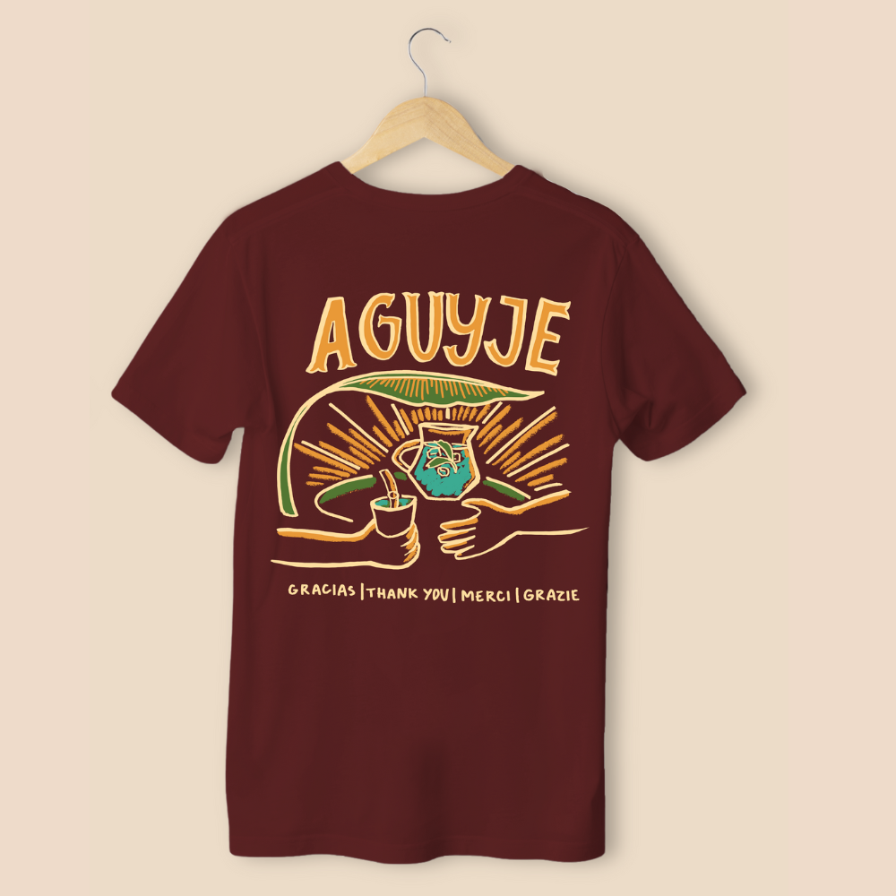 Remera Paraguay Aguyje Bordo