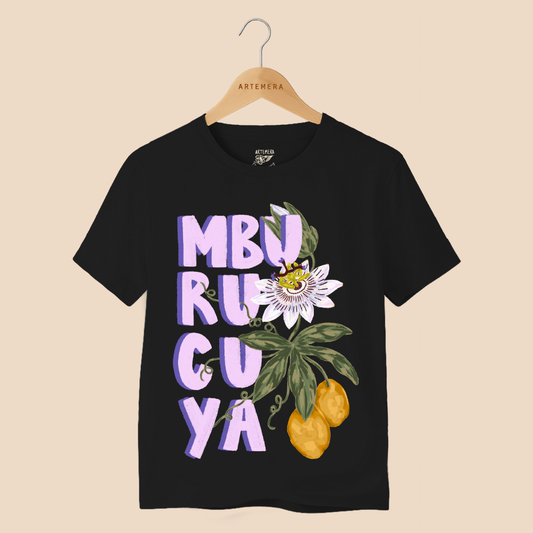 Remera Mburucuya Negro