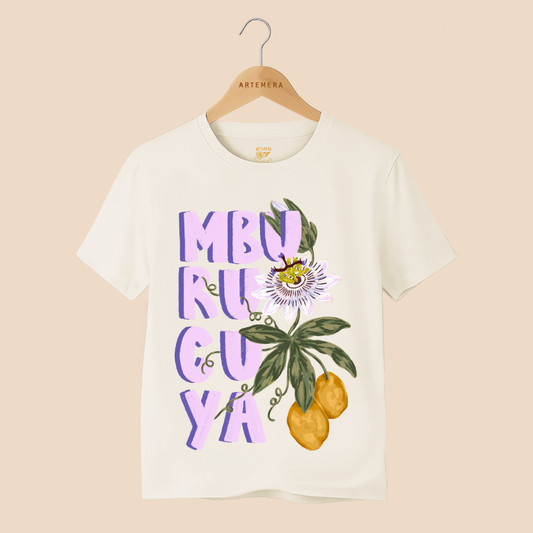Remera Mburucuya Beige