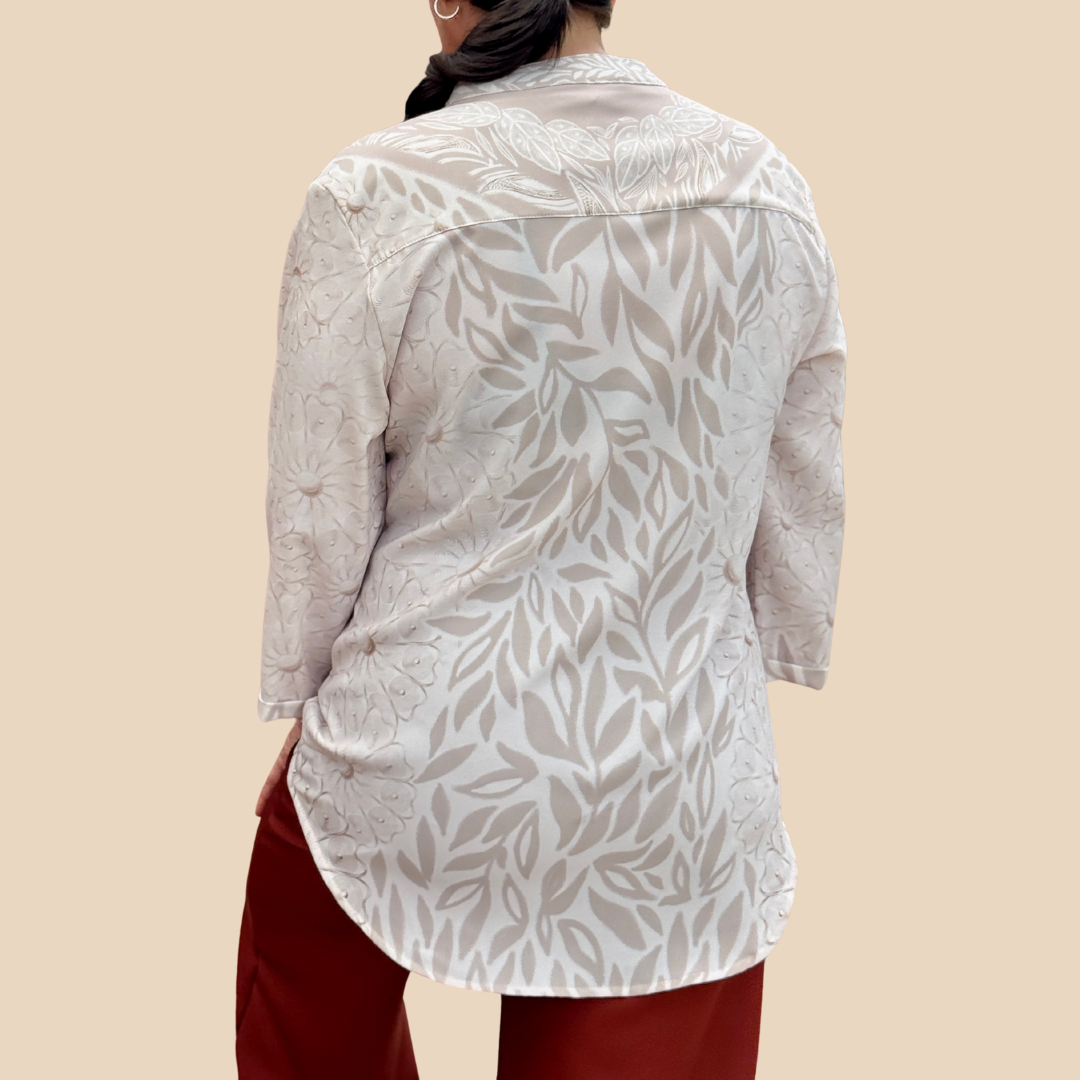 Camisa Mao Flor De Filigrana