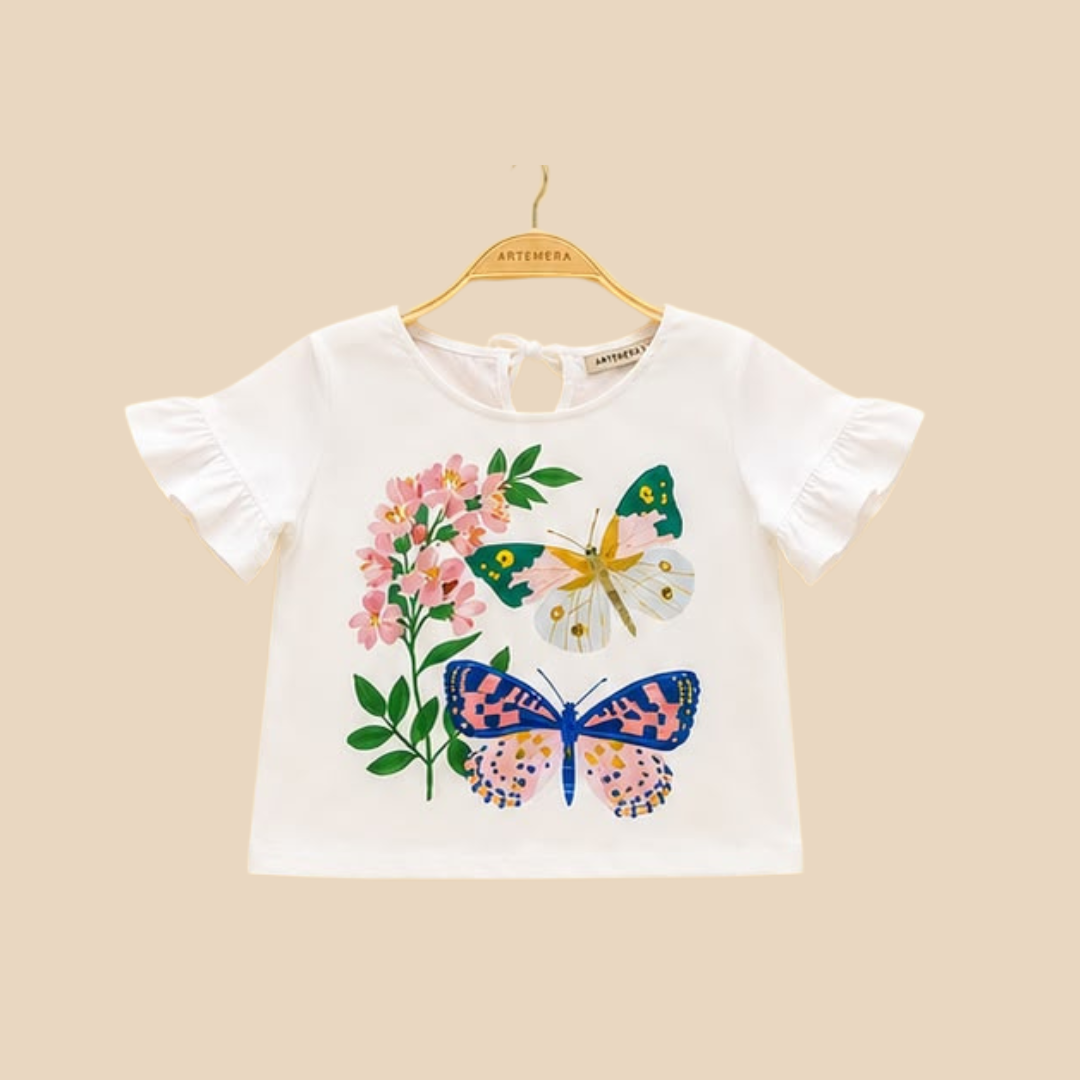 Artemerita con Volados Mariposa Natural