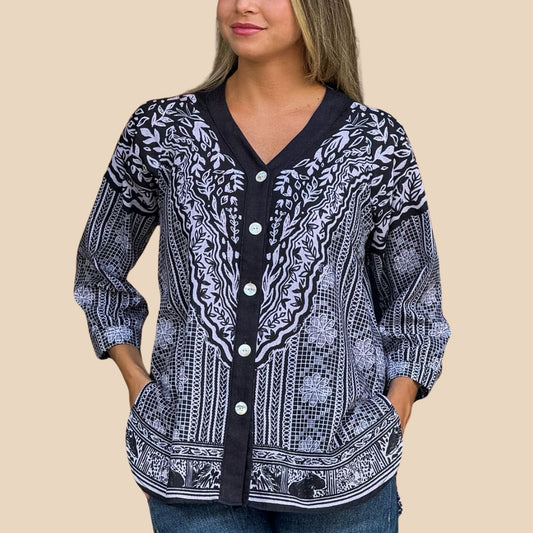 Camisa Gabriela Encaje Guaraní