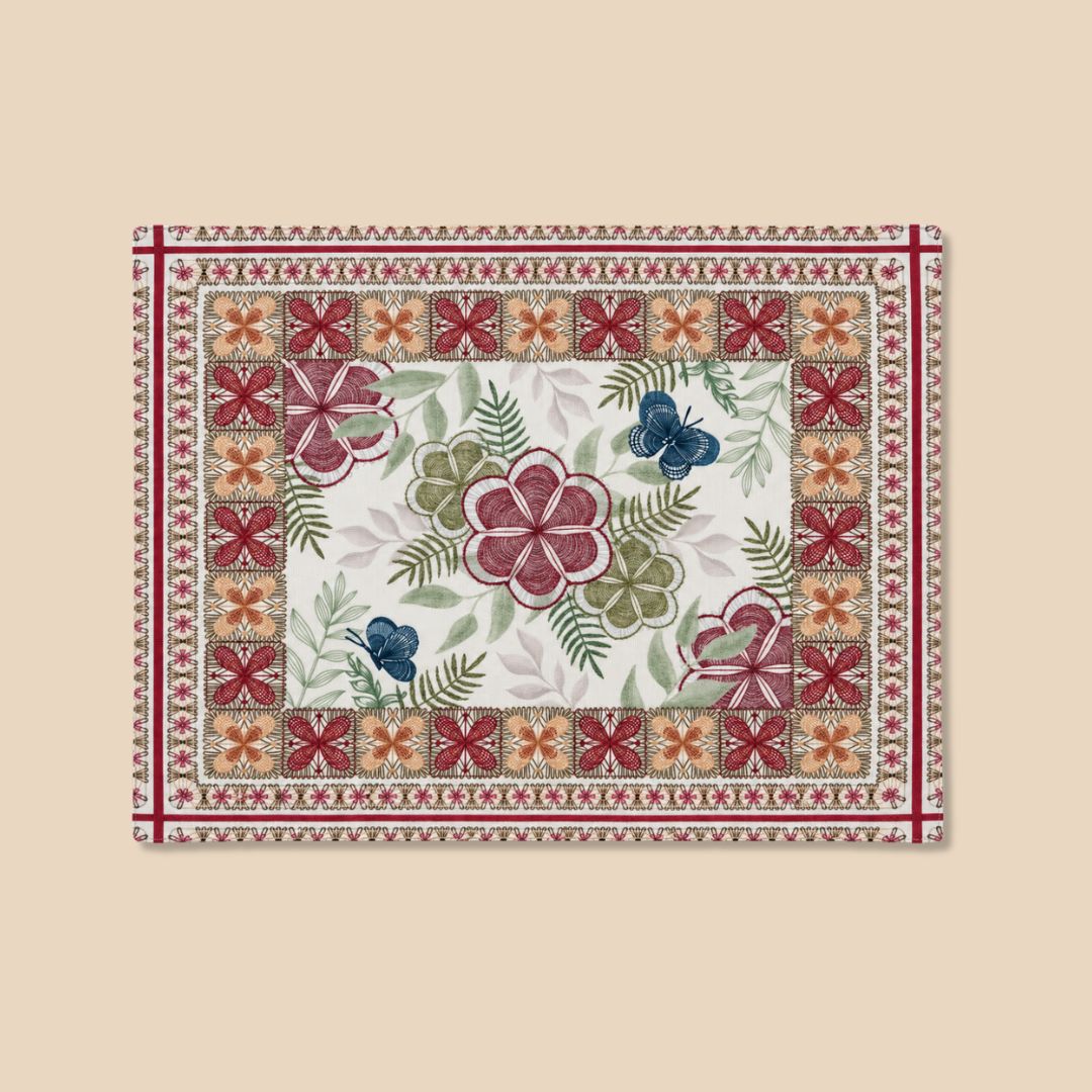 Set Individual Relieve Ñanduti
