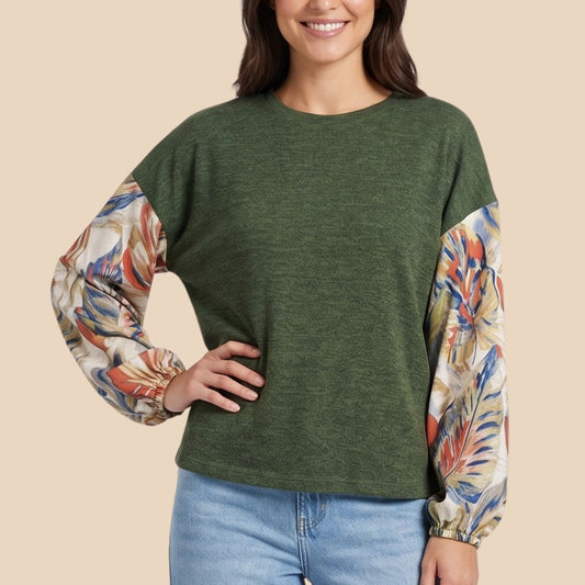 Suéter Rafaella Trópico Verde