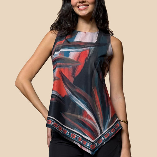 Blusa Irregular Ébano