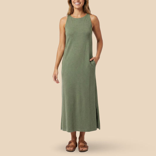 Vestido Amalia Verde Musgo
