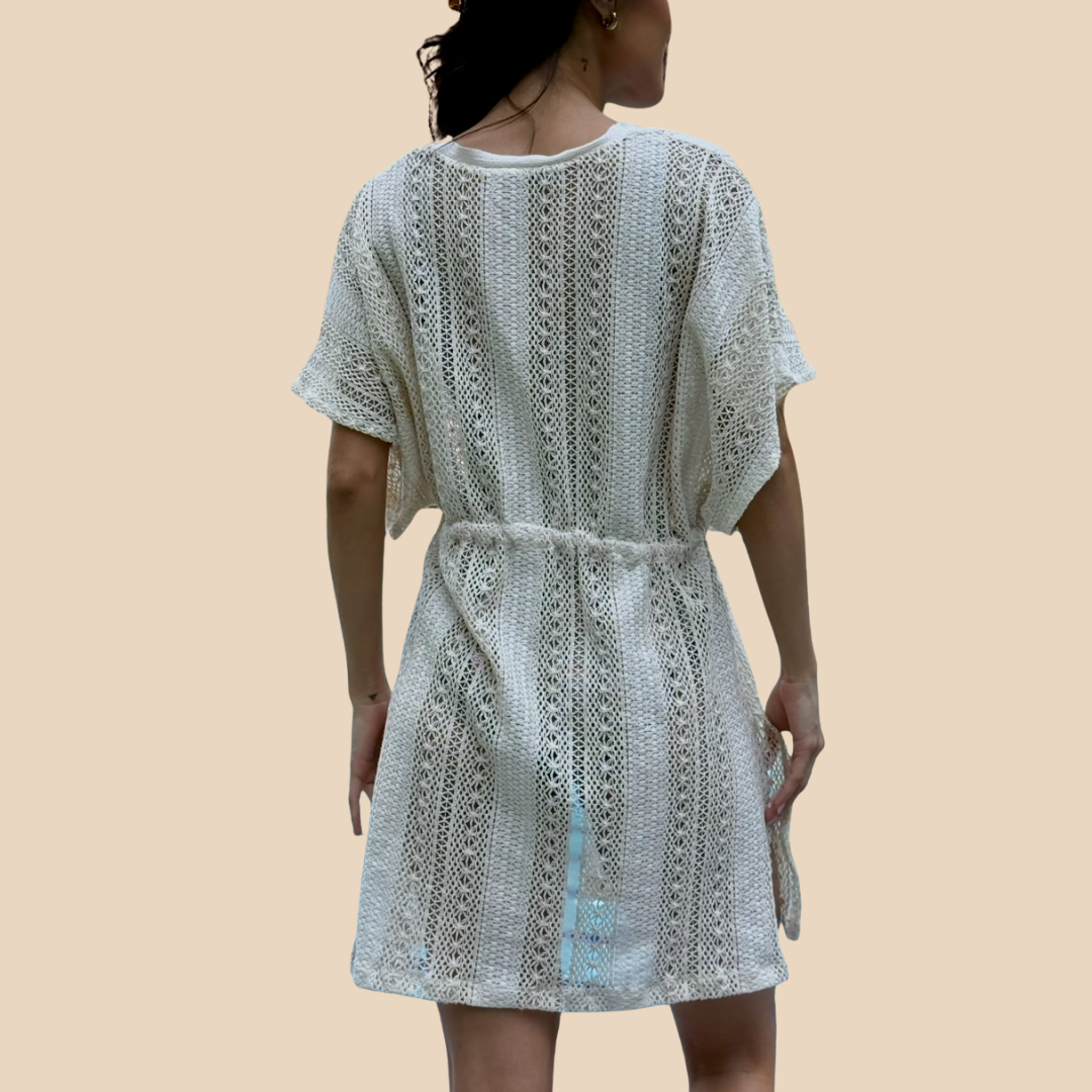 Kimono de Crochet Natural