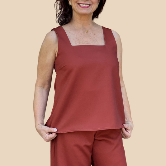 Blusa Josefina Marrón