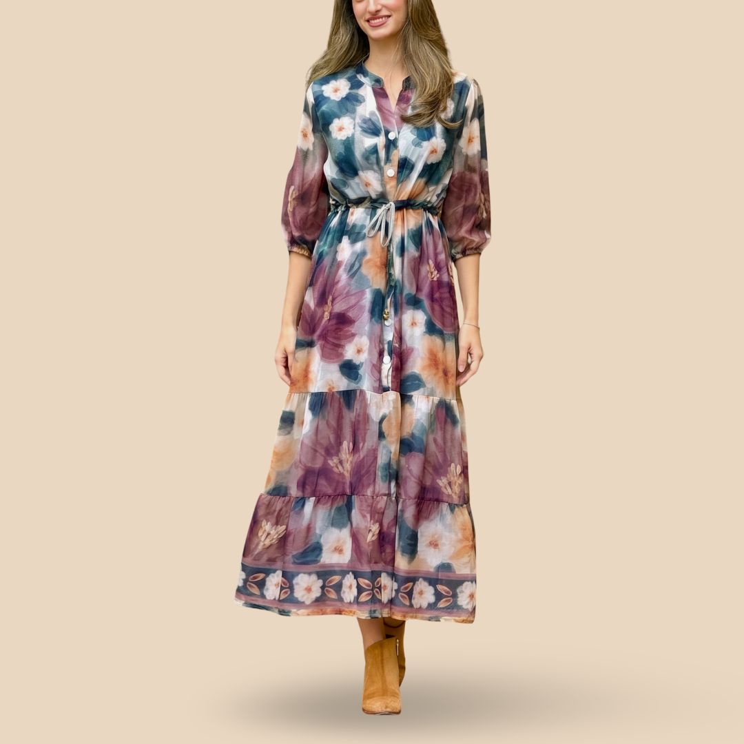 Vestido Coral Pétalo