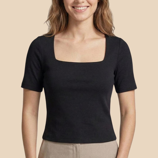 Básica Mangas Cortas Negra