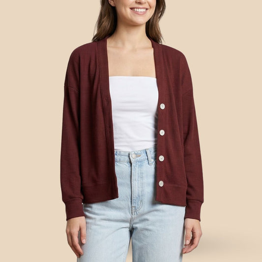 Cardigan Bordo