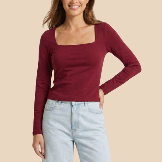 Básica Mangas Largas Bordo