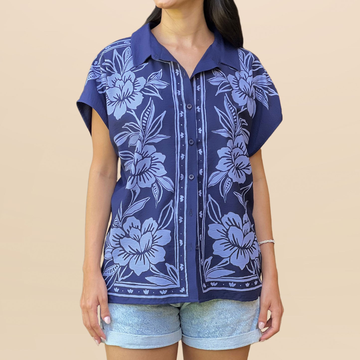 Camisa Lucero Marianela Azul