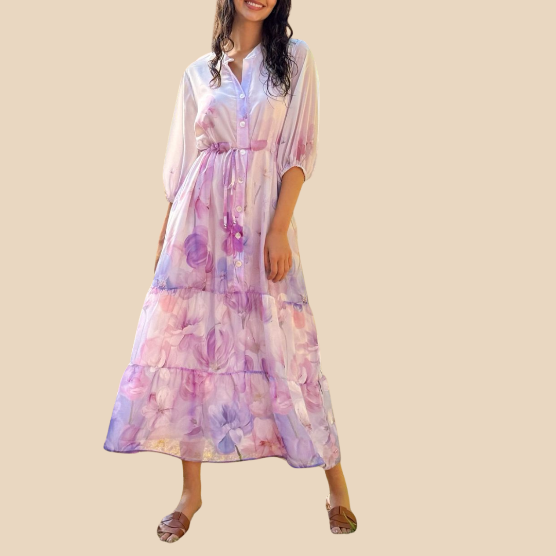 Vestido Coral Campo de Sueños