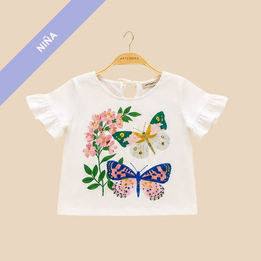 Artemerita con Volados Mariposa Natural