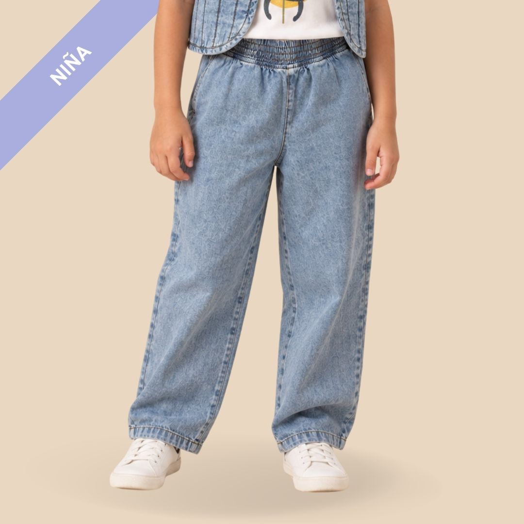 Pantalón Flor Celeste