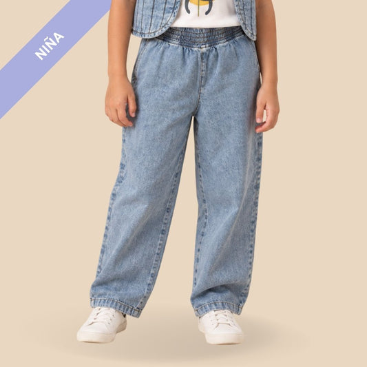 Pantalón Flor Celeste