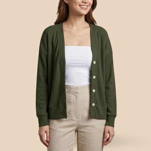 Cardigan Verde Musgo