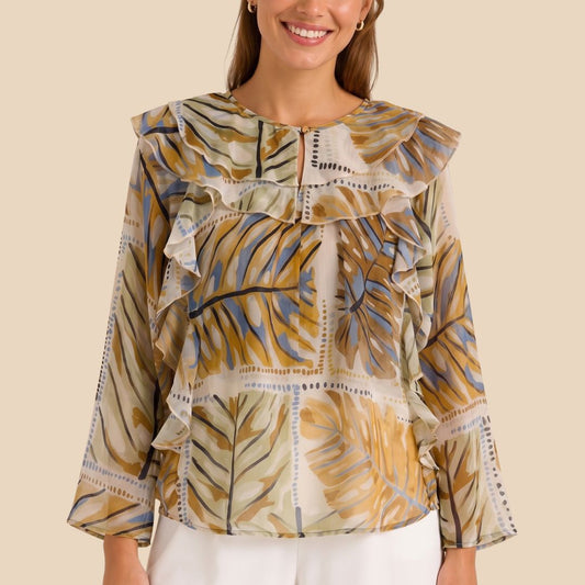 Blusa con Volados Vértice