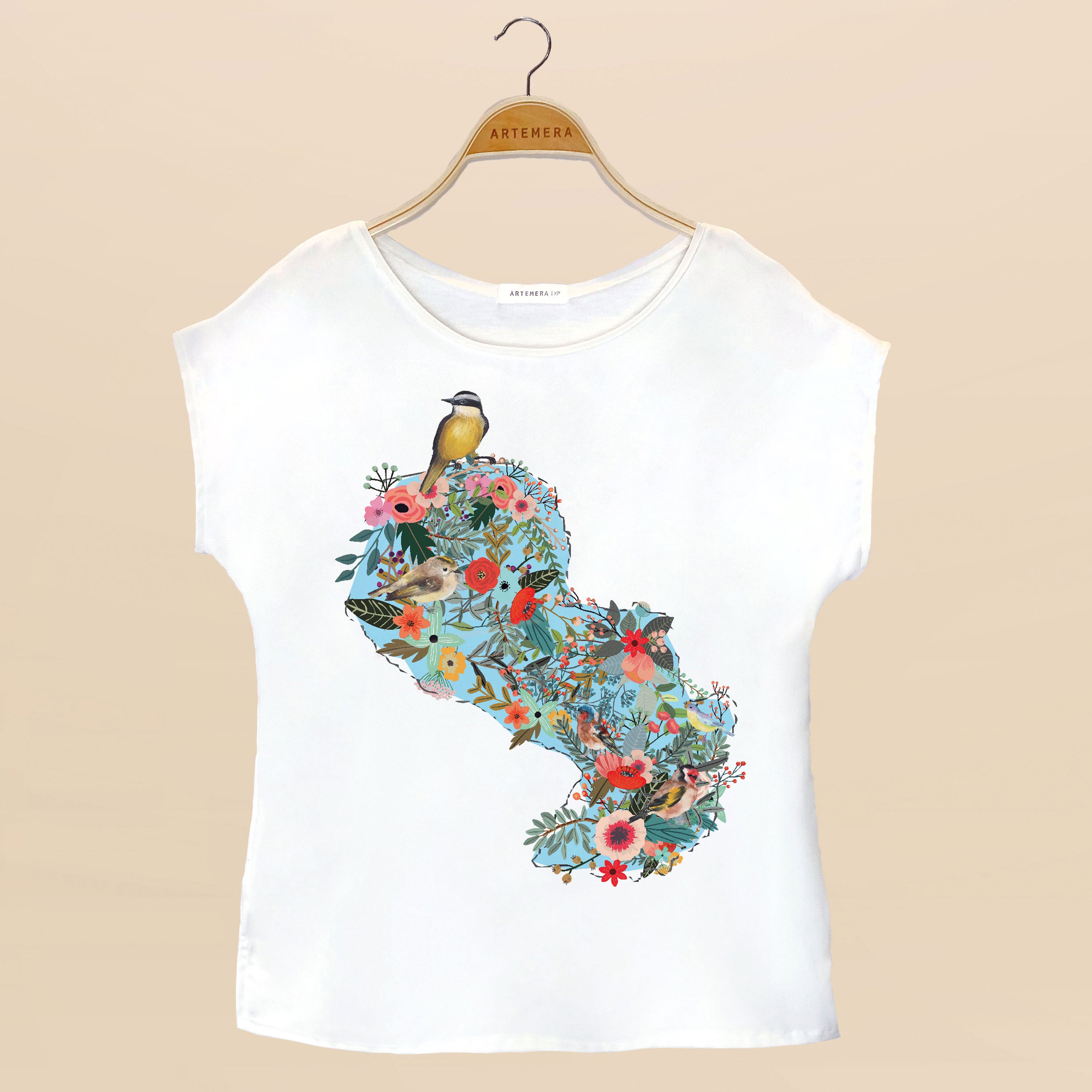 Blusa Artemera - Atrapasueños Ñanduti Azul