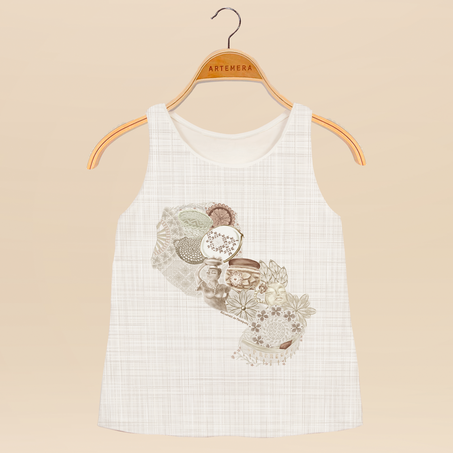 Artemera Sin Mangas Arte del Paraguay