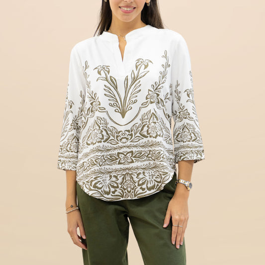 Camisa Bohemia Isla Floral