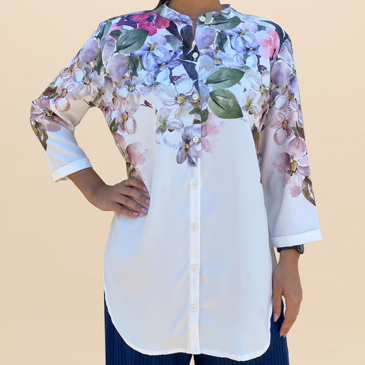 Camisa Mao Hojas Secas