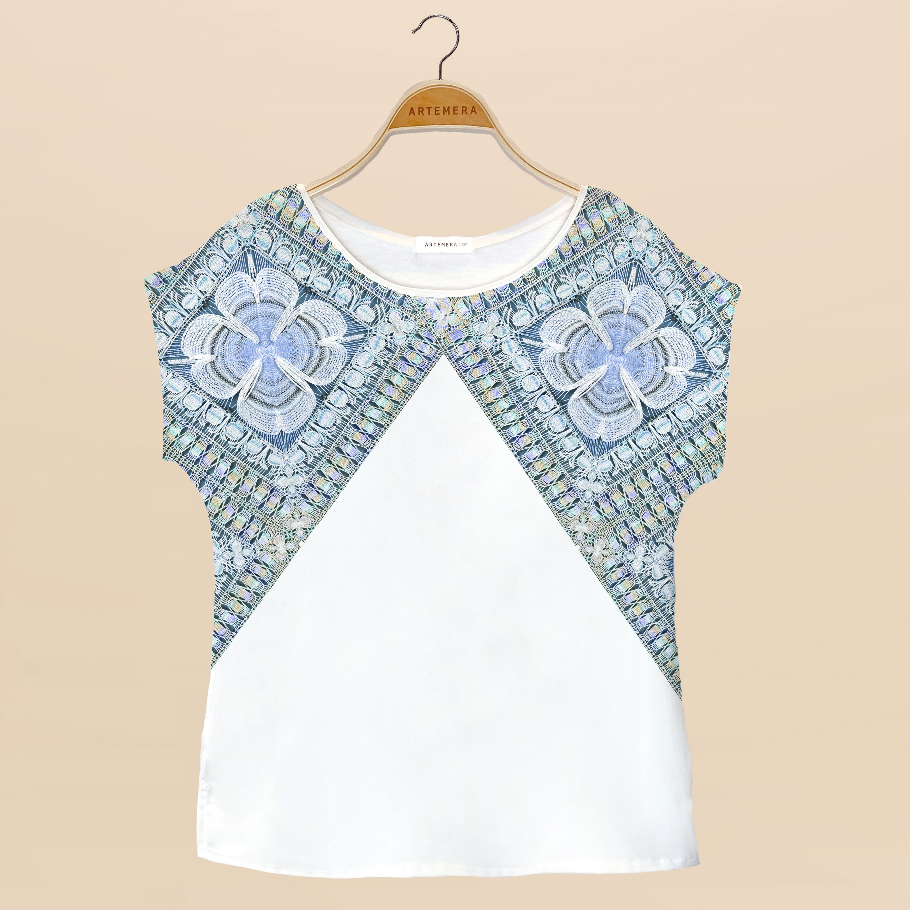 Blusa Artemera - Aguamarina Hombros